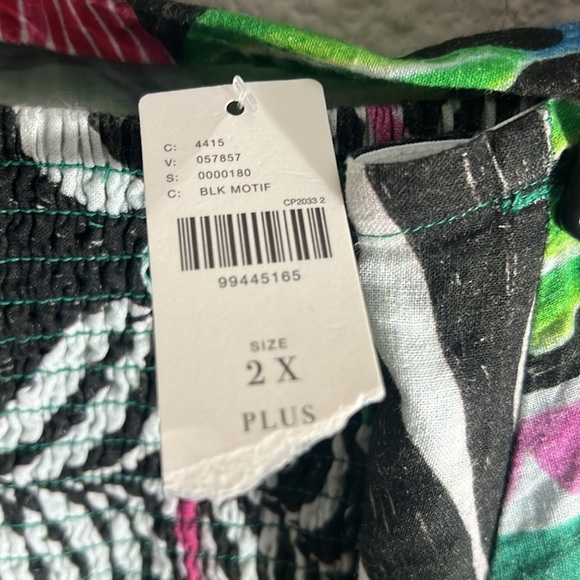 Anthropologie womens The Aliza Strapless Linen Blend Maxi Dress Sz 2X vacation - Picture 10 of 10